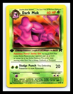 💥 DARK MUK 1ST EDITION Non Holo # 41/82 | TEAM ROCKET SET | Pokemon 2000 - Image 1