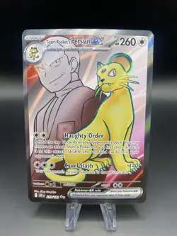 Pokemon Team Rocket's Persian ex 219/182 Destined Rivals NM Double Rare - Image 1