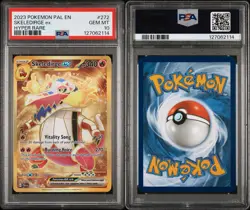 2023 POKEMON PAL EN-PALDEA EVOLVED HYPER RARE #272 SKELEDIRGE EX PSA 10 - Image 3
