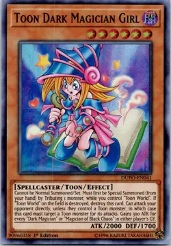 Toon Dark Magician Girl DUPO-EN041 1st Edition Ultra Rare LP - Image 1