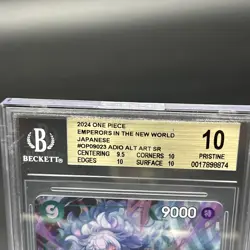 2024 One Piece Japanese Adio, #OP09023, Alternate Art SR BGS 10. Emporers in the - Image 2