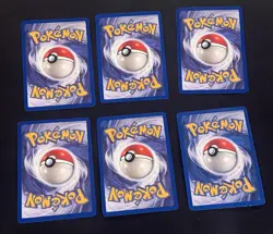 Pokemon 1st Edition Team Rocket Dark Rare Non Holo 6 Card Lot - Image 2