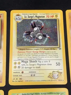 Vintage Pokemon Cards Holo Rare WOTC Lot Gym Challenge Team Rocket, Base MP/HP - Image 3