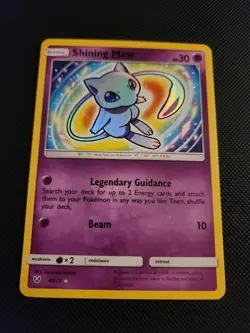 Pokemon TCG Shining Mew Holo Rare Card 40/73 Shining Legends - Image 1