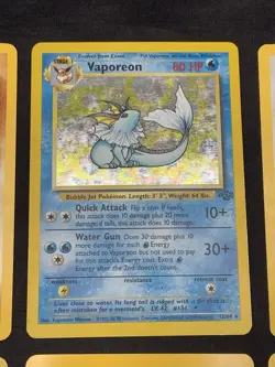 Vintage Holo Rare Pokemon Cards WOTC Era Base Set, Fossil, Jungle, Scyther MP/HP - Image 3