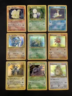 Vintage Holo Rare Pokemon Cards WOTC Era Base Set, Fossil, Jungle, Scyther MP/HP - Image 1