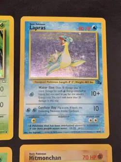 Vintage Holo Rare Pokemon Cards WOTC Era Base Set, Fossil, Jungle, Scyther MP/HP - Image 4