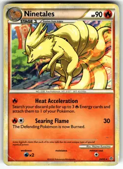Ninetales 20/95 Unleashed LP Pokemon Card TCG - Image 1
