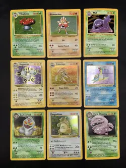 Vintage Rare Holo Pokemon Card Lot - Base Set, Team Rocket, Fossil, Jungle MP/HP - Image 1