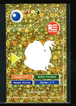 2024 POKEMON POKEDEX BLACK Card #038 NINETALES Peru Edition NM - Image 2