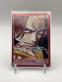 Shanks OP09-001 Leader Alt Art OP09 The Four Emperors One Piece Card Game - Image 1