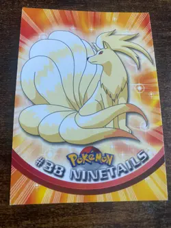 POKEMON TOPPS #38 NINETALES TV ANIMATION CARD VINTAGE ORIGINAL 151 1999 - Image 1