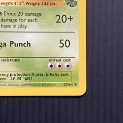 Pokemon TCG | Nidoqueen Jungle Card 23/64 Regular Non Holo Rare | LP WOTC - Image 4