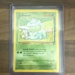 Bulbasaur 67/130 Base Set 2 Non-Holo Regular Common Unlimited Pokemon Card TCG - Image 1