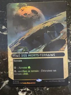 MTG EOS Borderless Stellar Sights 40 — Strip Mine FOIL FR — NM French - Image 1