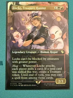 Mtg FIC Final Fantasy — Locke, Treasure Hunter — Track Foil—NM - Image 1