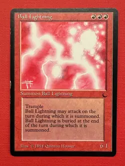Mtg The Dark — Ball Lightning — EX - Image 1
