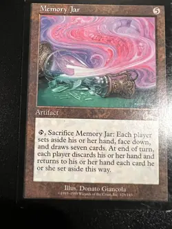 Mtg Urza’s Legacy—Memory Jar— EX++ - Image 1