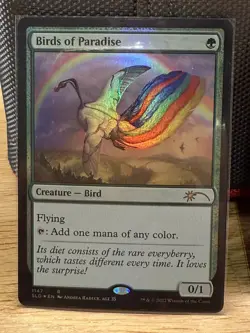Mtg Secret Lair— Birds of Paradise — Foil —NM - Image 1
