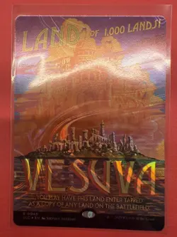 Mtg Secret Lair Encyclopedia — Vesuva — Halo Foil —NM - Image 1