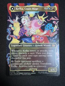 Mtg FIN Final Fantasy — Kefka, Court Mage —NM - Image 1