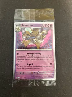 Pokemon TCG Alakazam Cosmos Holo Promo Twilight Masquerade 082/167 [Sealed] - Image 1
