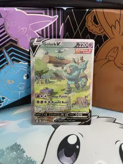 Pokemon TCG Golurk V Sword & Shield: Evolving Skies 182/203 Ultra Rare - Image 1