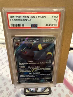 Pokemon Umbreon GX TCG Full Art Ultra Rare Holo Card 142/149 Sun & Moon Base Set - Image 1