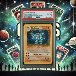 2002 Pokemon Legendary Collection Machamp 15/110 Holo PSA 6 - Image 2