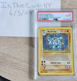 2002 Pokemon Legendary Collection Machamp 15/110 Holo PSA 6 - Image 4
