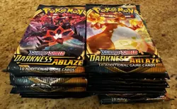 20x Pokemon TCG Sword & Shield Darkness Ablaze Loose Booster Packs Sealed - Image 2