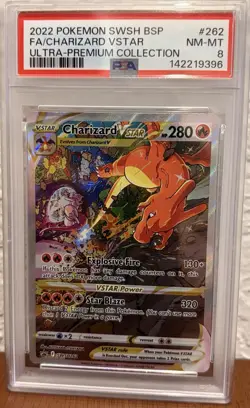 Pokemon TCG Charizard Ultra Premium Collection VSTAR SWSH 262 PSA 8 - Image 1