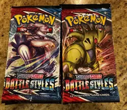 20x Pokemon TCG Sword & Shield Battle Styles Loose Booster Packs Sealed - Image 1