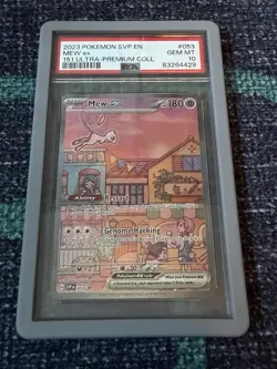 Pokemon Mew ex SVP Promo Holo 053 PSA 10 Scarlet & Violet English 2023 - Image 1