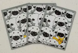 Pokemon Center Exclusive Wooloo Fluffy Flock set of 3 Individual Sleeves - Image 1