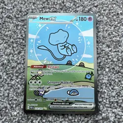Bubble Mew Pokemon TCG Paldean Fates Mew SIR #232/091 Near Mint Condition - Image 1