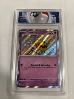 2024 Pokemon Greavard Shiny #70 HGC 9.5 (sb2) - Image 1