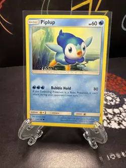 Pokemon Cosmic Eclipse Piplup 54/236 Common NP NM-MINT - Image 1