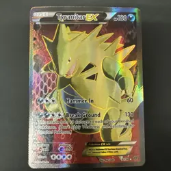 Pokemon TYRANITAR EX 91/98 (Full Art Ultra Rare) Ancient Origins - Image 1