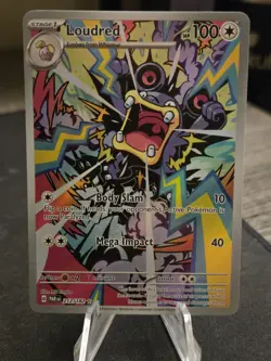 Pokemon TCG - Loudred 212/182 Paradox Rift - Illustration Rare Holo - NM - Image 1