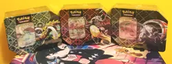 🔥Pokemon TCG Scarlet & Violet Paldean Fates Collector 3-Tin Set New/Sealed!🔥 - Image 1