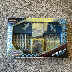 Pokemon TCG Crown Zenith Shiny Zacian Premium Figure Collection Kit - Image 1