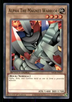 Yugioh Alpha The Magnet Warrior #SBCB-EN023 Speed Duel: Battle City Box LP - Image 1