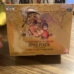 One Piece TCG: Kingdoms Of Intrigue Booster Box OP-04 (Factory Sealed) ENGLISH - Image 1