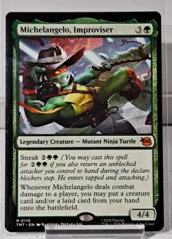 Magic The Gathering Michelangelo, Improviser TMNT Mythic - Image 1