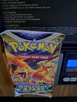 Pokemon Brilliant Stars Sealed Booster Pack Weighed Heavy 21.38g!! Charizard art - Image 3