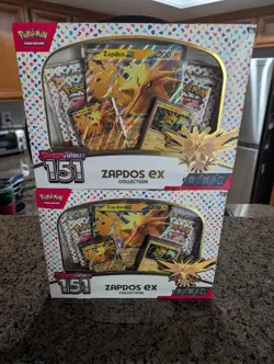 Zapdos EX Collection Box Scarlet & Violet 151 Pokemon TCG Sealed Lot of 2 - Image 1