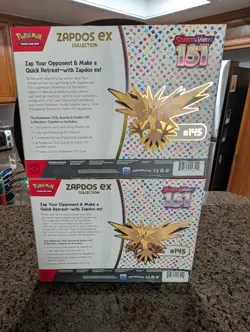 Zapdos EX Collection Box Scarlet & Violet 151 Pokemon TCG Sealed Lot of 2 - Image 2
