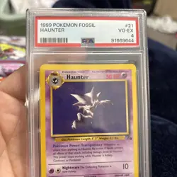 PSA 4 Haunter Fossil 6/62 Pokemon 1999 - Image 1