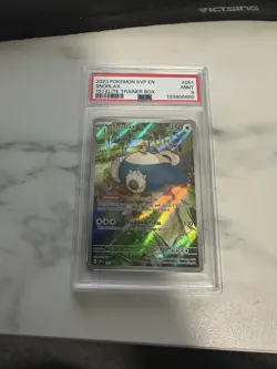 2023 POKEMON SVP EN-SV BLACK STAR PROMO 151 ELITE TRAINER BOX #051 SNORLAX PSA 9 - Image 1